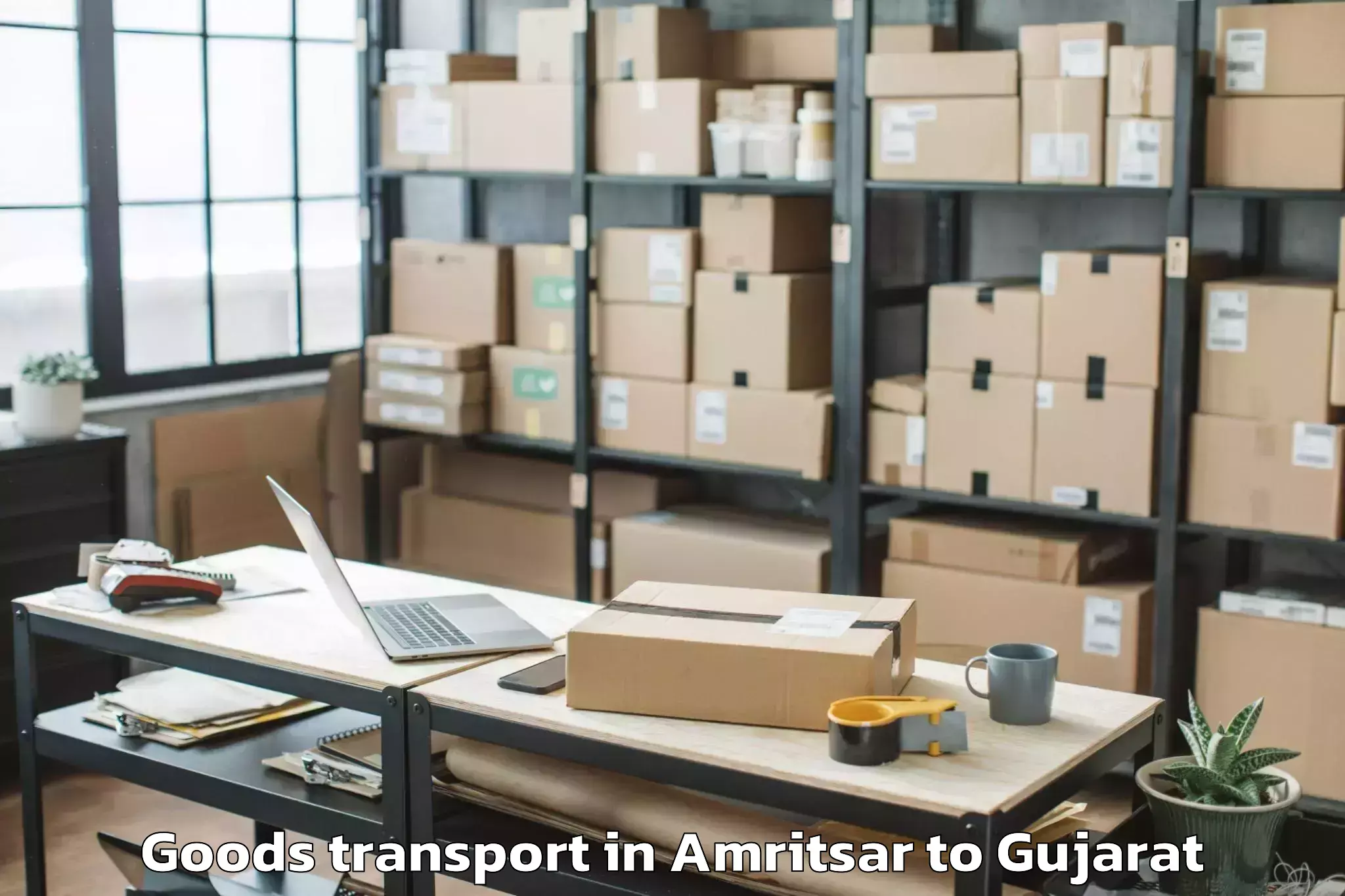 Get Amritsar to Jamjodhpur Goods Transport